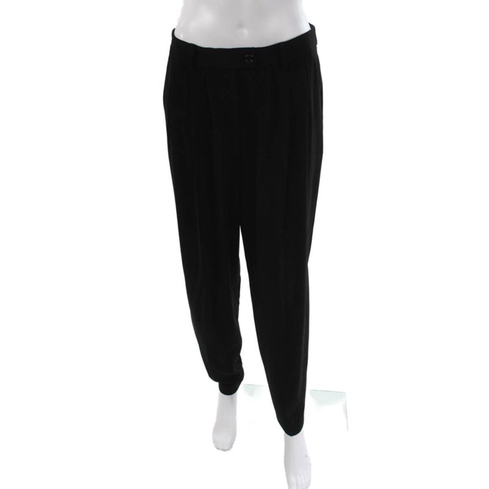 Moschino Cheap & Chic Womens Black Polyester Blend Dress Pants Size 8